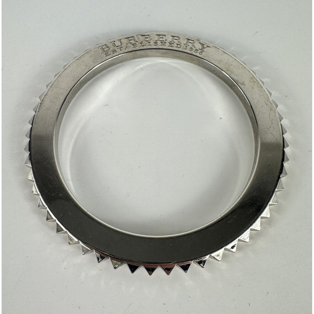 Burberry Metal Bangle Silver One Size